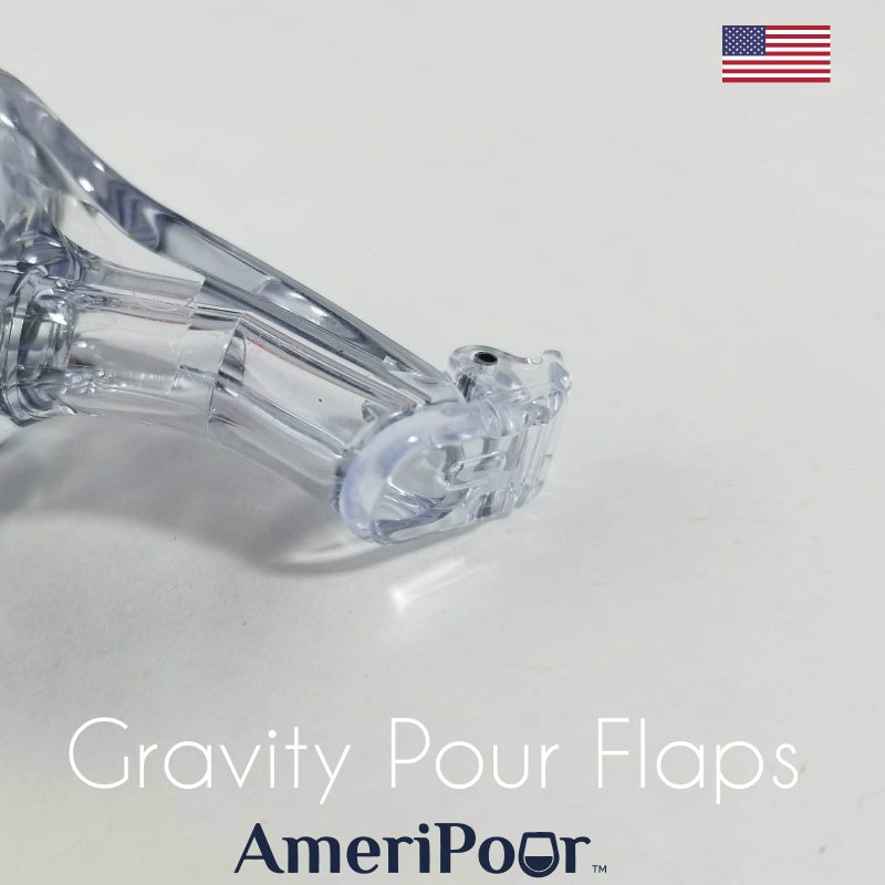 AmeriPour - Measured Pourer - Liquor Bottle Pourers - Collared - Made 100% In USA. Bar Spouts That Don't Leak - No Cracks. A Perfect Pour Everytime. Great For Wine! (Clear, 1.5oz (45ml) - 10 Pack) - Image 3